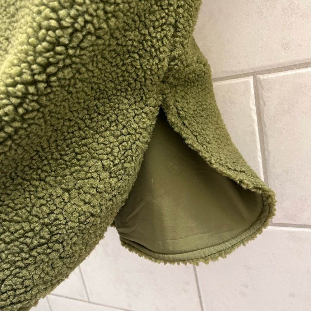 BOGO Forever 21 Olive Green Teddy Coat Jacket - Picture 4 of 8